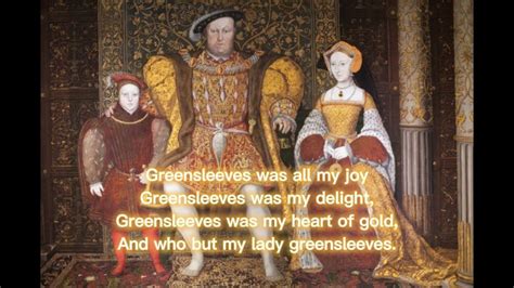 greensleeves henry viii.